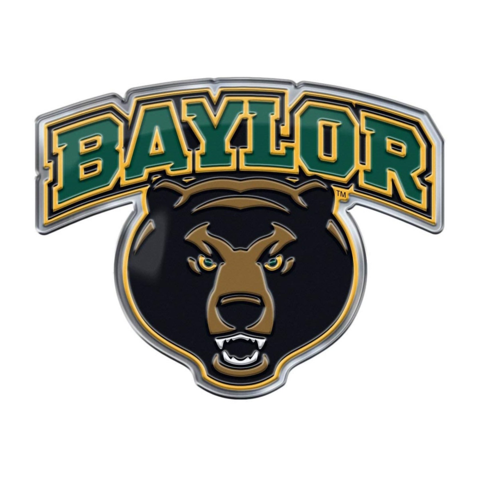 Baylor Bears CE4 Alternative Logo Color Auto Emblem Chrome Decal ...