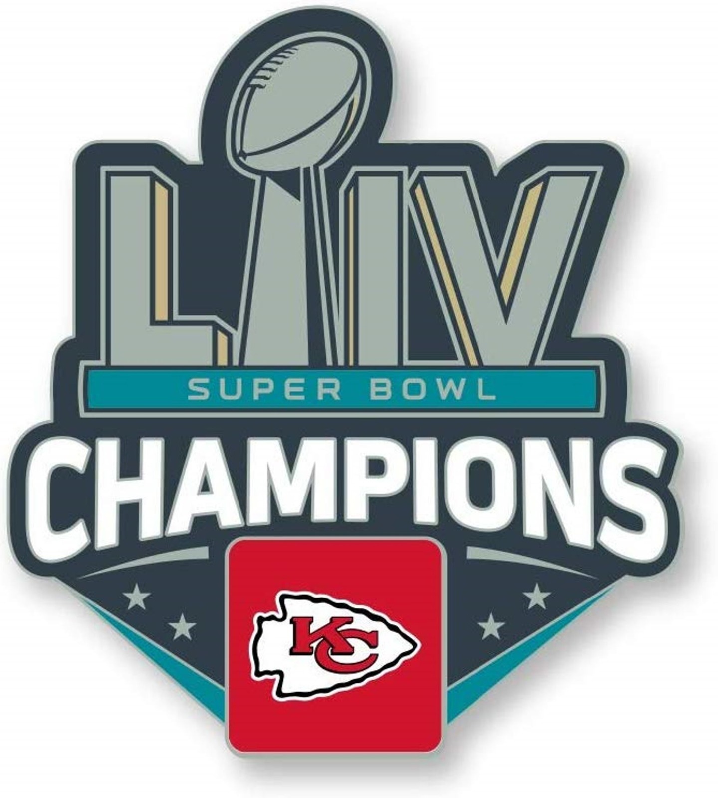 Kansas City Chiefs Super Bowl LIV Champions Metal Lapel Pin Hat Emblem ...