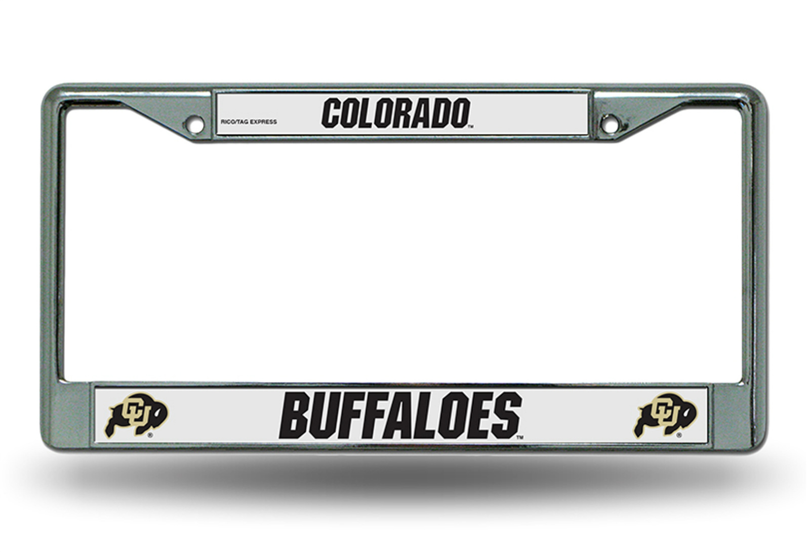 Colorado Buffaloes New Design Chrome Frame Metal License Plate Tag Colorado Buffaloes New Design Chrome Frame Metal License Plate Tag University Of