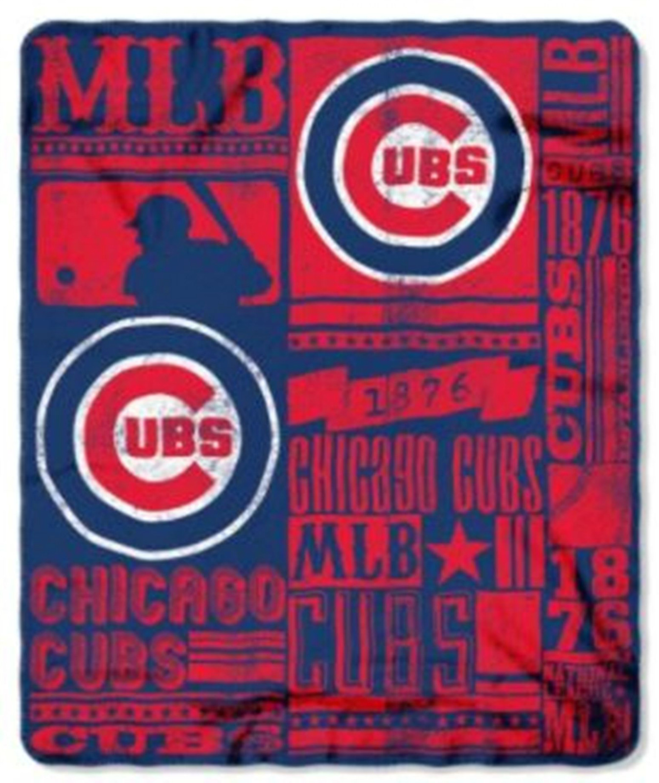 chicago cubs fleece blanket