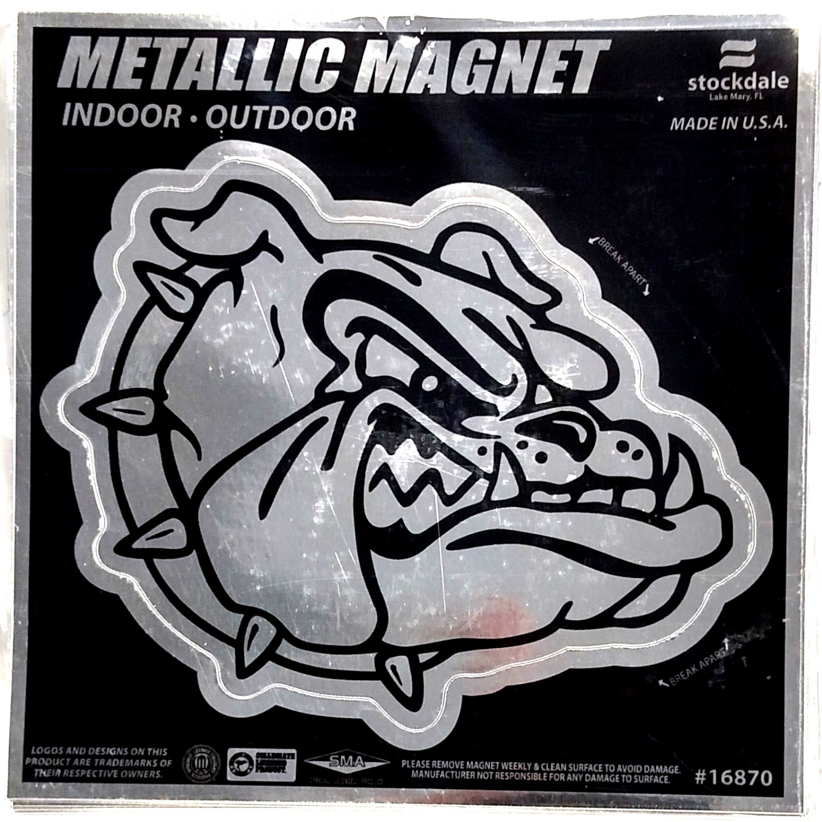 Gonzaga Bulldogs 6 Magnet Silver Metallic Style Vinyl Auto Home University Of 614934168707 Ebay