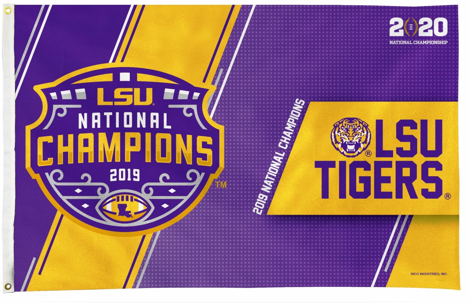 Lsu Tigers 2019 Champions Premium 3x5 Flag Banner Louisiana State