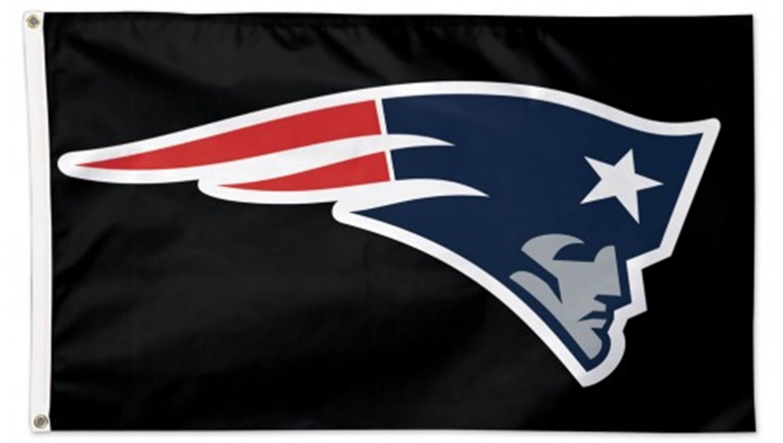 New England Patriots Black Wc45301117 Deluxe 3x5 Flag W Grommets
