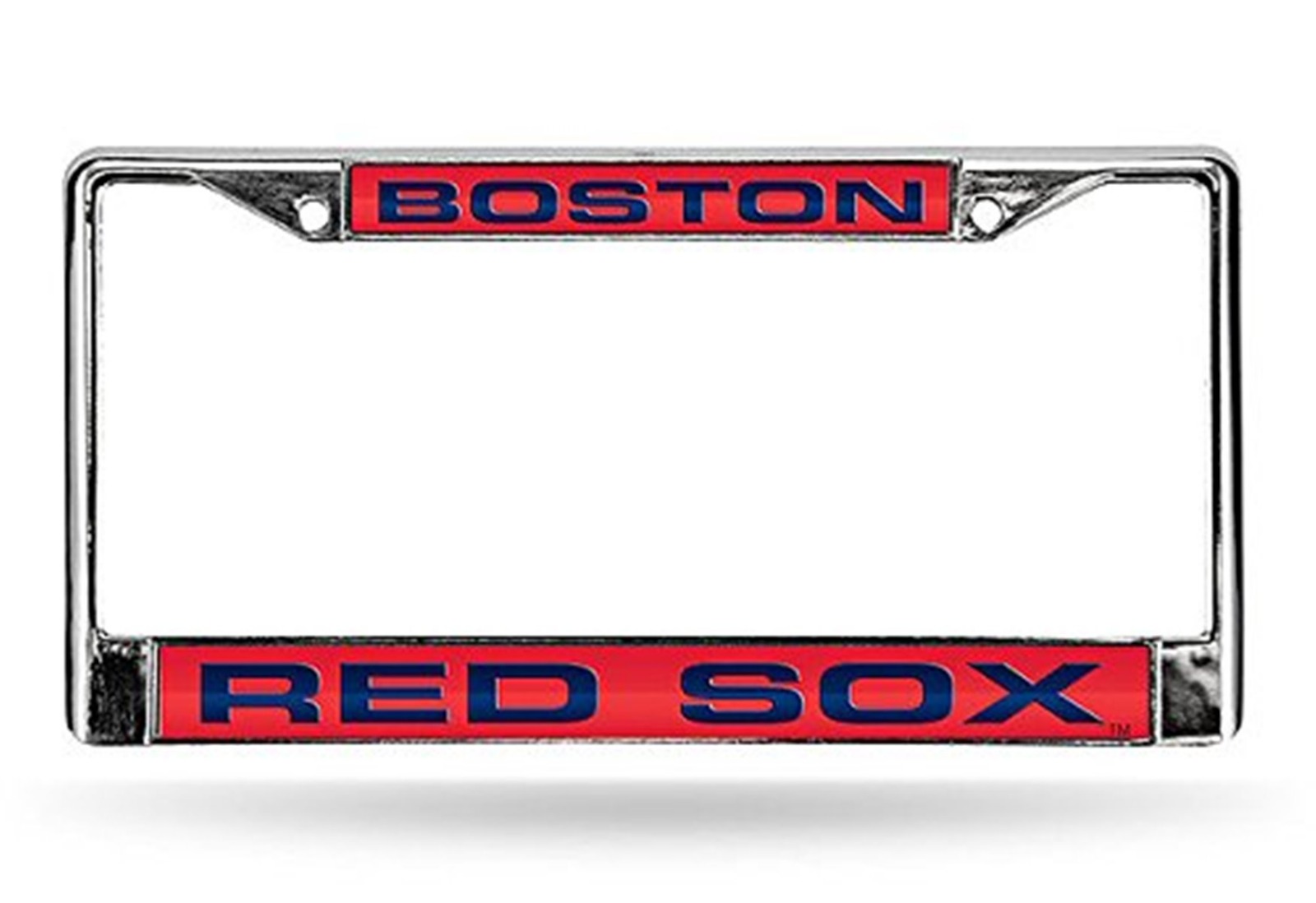 Boston Red Sox PV LASER FRAME Chrome Metal License Plate Tag Cover ...