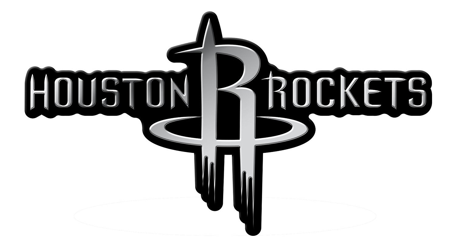 Houston Rockets Rico Ce Silver Chrome Color Raised Auto Emblem Decal Basketball 94746934927 Ebay
