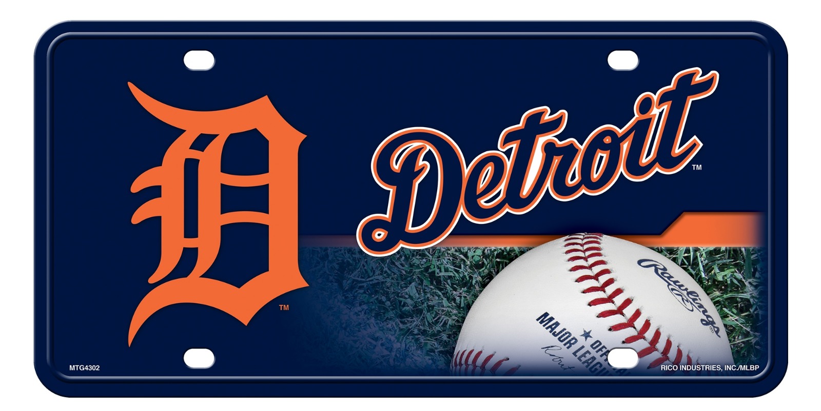 DETROIT MICHIGAN STATE BACKGROUND METAL NOVELTY LICENSE PLATE TAG
