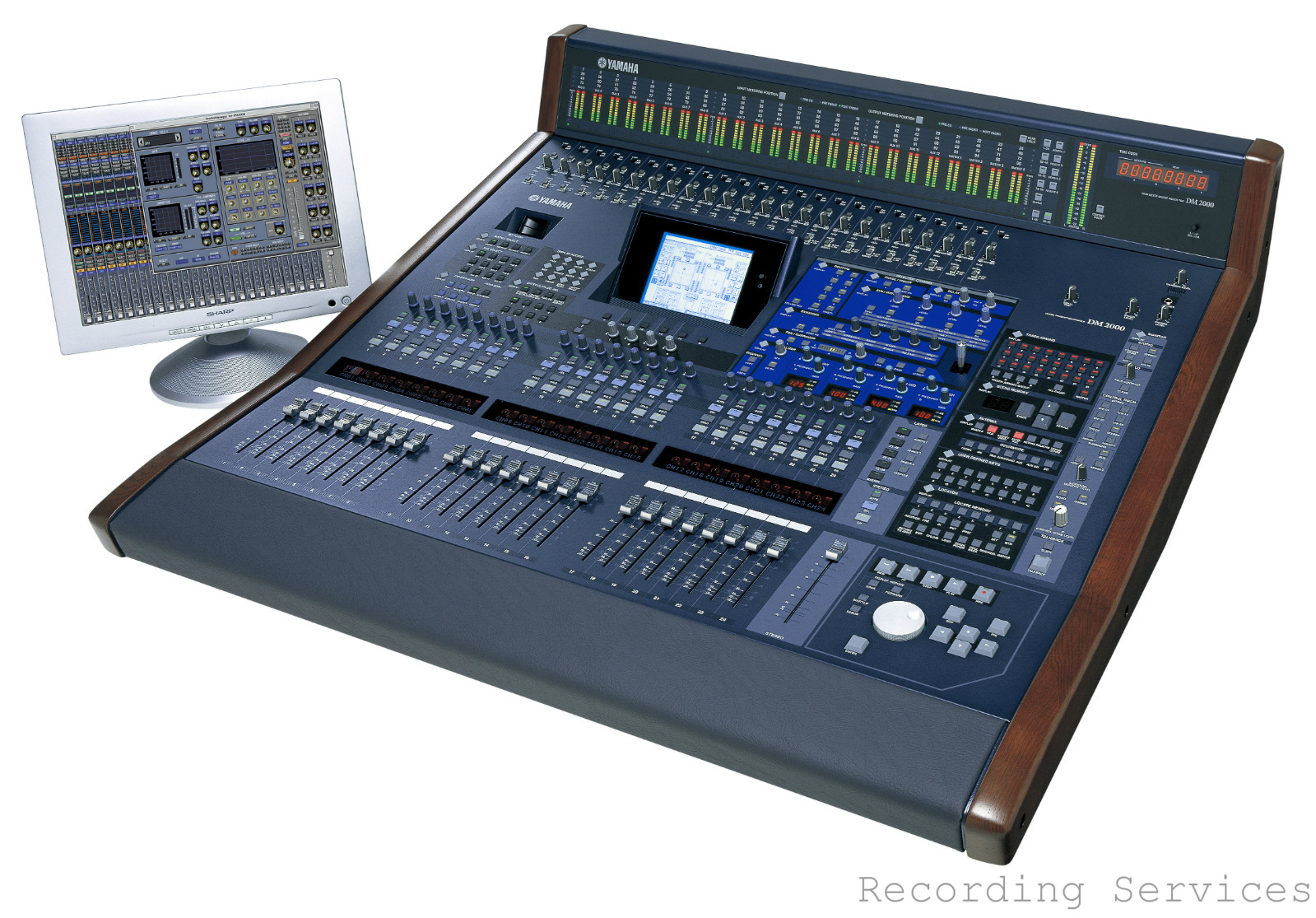 Yamaha DM2000 Digital Mixing Console With MB2000 Meter Bridge & Case ...