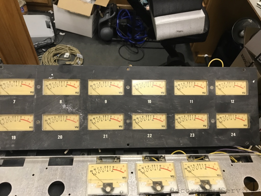 Trident 80B Recording Console Mixer EQ on Monitors
