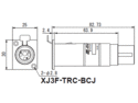CANARE XLR to BNC AES Impedance transformers XJ3F-