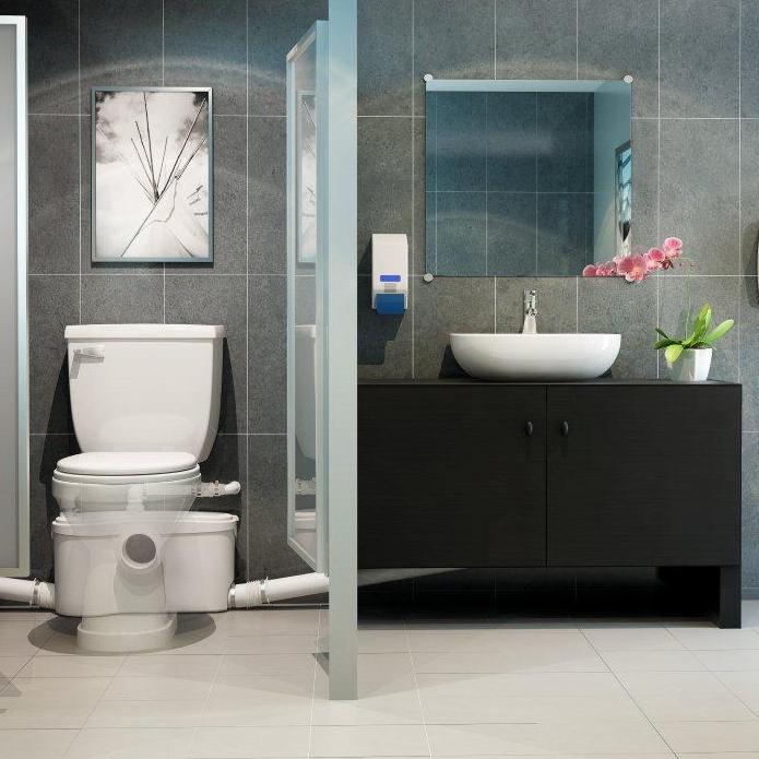 Saniflo Depot | Upflush Toilets : Full Bathroom: SaniBEST Pro