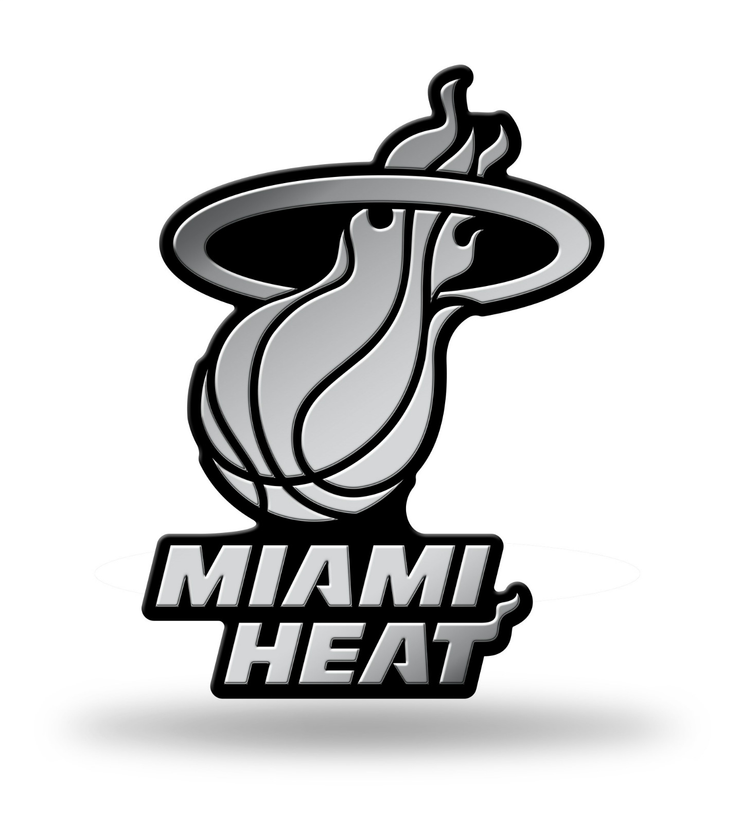 Miami Heat Logo 3D Chrome Auto Decal Sticker NEW Truck Car Rico | eBay