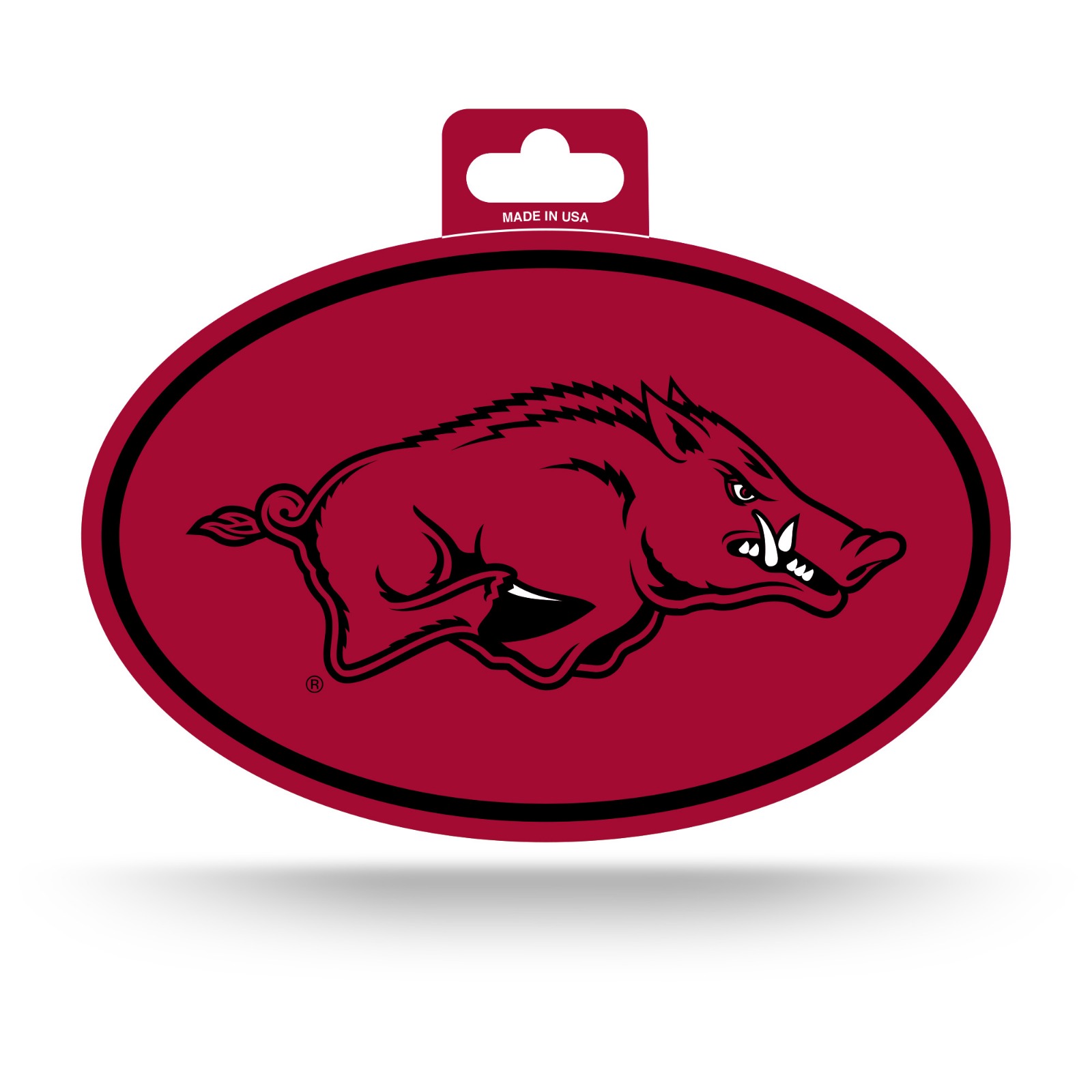 Arkansas Razorbacks Oval Decal Sticker Full Color NEW 3x5 Inches Free ...