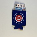 Chicago Cubs Blue Can Koozie Holder (1) Collapsibl