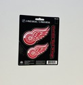 Detroit Red Wings Set of 3 Die Cut Decal Stickers 