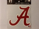 Alabama Crimson Tide Die Cut Static Cling Decal St