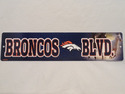 Denver Broncos Street Sign NEW! 4"X16" "Broncos Bl