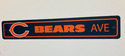 Chicago Bears Street Sign NEW! 4" X 24" "Bears Ave