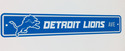 Detroit Lions Street Sign NEW! 4" X 24" "Detroit L