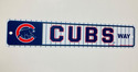 Chicago Cubs Street Sign NEW! 4"X19" "Cubs Way" Ma