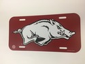 Arkansas Razorbacks Logo Plastic License Plate NEW