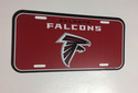 Atlanta Falcons Logo Plastic License Plate NEW!! F