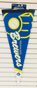 Milwaukee Brewers Retro Logo Premium Pennant Felt 