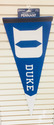 Duke Blue Devils Premium Pennant Felt Wool Free Sh