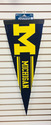 Michigan Wolverines Premium Pennant Felt Wool Free