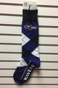 Baltimore Ravens Argyle Socks Crew Length One Size