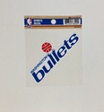 Washington Bullets Retro Logo Die-Cut Decal Window