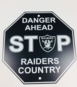 Las Vegas Raiders Stop Sign "Raiders Country" NEW!