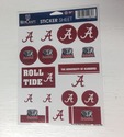 Alabama Crimson Tide Vinyl Sticker Sheet 17 Decals