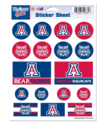 Arizona Wildcats Vinyl Sticker Sheet 17 Decals 5x7