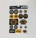 Boston Bruins Vinyl Sticker Sheet 17 Decals 5x7 In