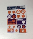 Clemson Tigers Vinyl Sticker Sheet 17 Decals 5x7 I