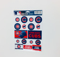 Chicago Cubs Vinyl Sticker Sheet 17 Decals 5x7 Inc