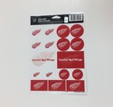 Detroit Red Wings Vinyl Sticker Sheet 17 Decals 5x