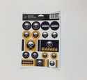 Buffalo Sabres Vinyl Sticker Sheet 17 Decals 5x7 I