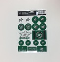 Dallas Stars Vinyl Sticker Sheet 17 Decals 5x7 Inc