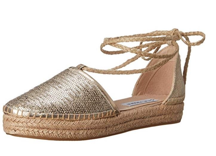 steve madden tie up wedges