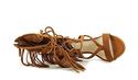 GUESS Women's Abria Tan Suede Sandal SZ 5.5m