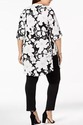 Alfani Plus Size Printed Pom-Pom-Trim Tunic, 1X