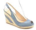 Marc Fisher Women's Excellent Wedge Pump Light Blu