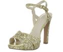 Nine West Women's Hotlist Platform Sandal Gold Syn