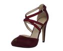 Nine West Women's Justmaybe Platform Sandal,Wine S