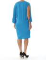 Lauren Ralph Lauren Blue Dolman-Sleeve Shift Dress