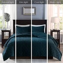 Madison Park Harper Quilt Set-Faux Velvet  Full/Qu