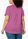 Style & Co Plus Size V-Neck T-Shirt, 3X