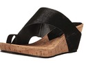 Donald J Pliner Women's Black Gyer Leather Sandal 