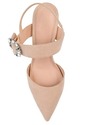 Journee Collection Womens Cecelia Pump Nude, 9 Wom